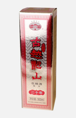 Gu Yue Long Shan Shaoxing 20 Years 古越龍山二十年花彫 15% 50CL